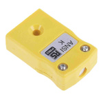 RS PRO In-Line Thermocouple Connector for Use with Type K Thermocouple, Miniature Size, ANSI Standard