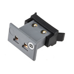 RS PRO Fascia Thermocouple Connector for Use with Type B Thermocouple, Miniature Size, ANSI Standard