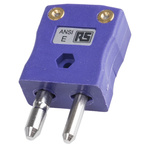 RS PRO In-Line Thermocouple Connector for Use with Type E Thermocouple, Standard Size, ANSI Standard