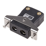 RS PRO Quickwire Panel Mount Thermocouple Connector for Use with Type J Thermocouple, Standard Size, ANSI Standard