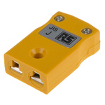 RS PRO In-Line Thermocouple Connector for Use with Type J Thermocouple, Miniature Size, JIS Standard