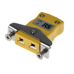 RS PRO Panel Mount Thermocouple Connector for Use with Type J Thermocouple, Miniature Size, JIS Standard