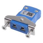 RS PRO Panel Mount Thermocouple Connector for Use with Type K Thermocouple, Miniature Size, JIS Standard