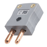 RS PRO In-Line Thermocouple Connector for Use with Type B Thermocouple, Standard Size, JIS Standard