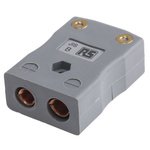 RS PRO In-Line Thermocouple Connector for Use with Type B Thermocouple, Standard Size, JIS Standard