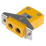 RS PRO Quickwire Panel Mount Thermocouple Connector for Use with Type J Thermocouple, Standard Size, JIS Standard