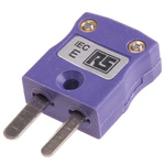 RS PRO In-Line Thermocouple Connector for Use with Type E Thermocouple, Miniature Size, IEC Standard