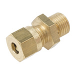RS PRO In-Line Thermocouple Compression Fitting for Use with Thermocouple, 1/8 BSPP, 3/16in Probe, RoHS Compliant