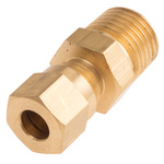 RS PRO In-Line Thermocouple Compression Fitting for Use with Thermocouple, 1/4 BSPT, 6mm Probe, RoHS Compliant Standard