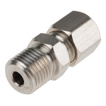 RS PRO In-Line Thermocouple Compression Fitting for Use with Thermocouple, 1/4 BSP, 3/16in Probe, RoHS Compliant