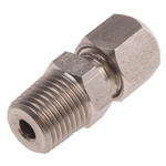 RS PRO In-Line Thermocouple Compression Fitting for Use with Thermocouple, 1/4 BSPT, 4.5mm Probe, RoHS Compliant