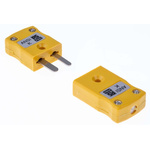 RS PRO In-Line Thermocouple Connector for Use with Type K Thermocouple, Miniature Size, ANSI Standard