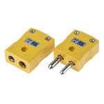 RS PRO In-Line Thermocouple Connector for Use with Type K Thermocouple, Standard Size, ANSI Standard