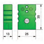 Reckmann In-Line Thermocouple Connector for Use with Type J Thermocouple, Miniature