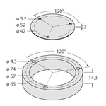 Turck Protecting Ring with Shielding Plate for Use with Ri-QR24 Inductive Encoder