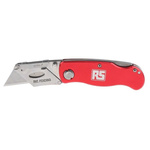 RS PRO Retractable Lock Back Safety Knife with Straight Blade