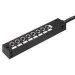 Molex 120247 Series Sensor Box, M8, 5m cable, 3 way, 8 port