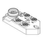 Brad from Molex Cable, M12, 4 port