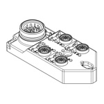 Brad from Molex Distribution Unit, M12, 4 port