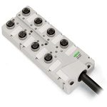 Wago 757 Series Actuator Hub, M12, 10m cable, 4 way, 4 port