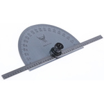 RS PRO Imperial Protractor, 180° Range, 6in Tempered Steel Blade