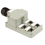 Weidmuller SAI Series Sensor Box, M12, 5 way, 4 port