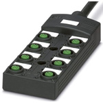 Phoenix Contact SACB Series Sensor Box, M12, 10m cable, 4 way, 8 port
