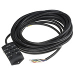 RS PRO Sensor Box, M12, 10m cable, 5 way, 6 port