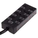 RS PRO Sensor Box, M12, 5m cable, 5 way, 8 port