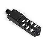 RS PRO Sensor Box, M12, 5 way, 6 port