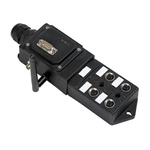 RS PRO Sensor Box, M12, 5 way, 4 port