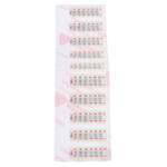 RS PRO Non-Reversible Temperature Sensitive Label, 44°C to 62°C, 6 Levels
