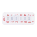 RS PRO Non-Reversible Temperature Sensitive Label, 65°C to 93°C, 6 Levels