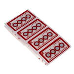 RS PRO Non-Reversible Temperature Sensitive Label, 60°C to 77°C, 4 Levels