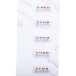 RS PRO Non-Reversible Temperature Sensitive Label, 71°C to 88°C, 4 Levels