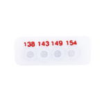 RS PRO Non-Reversible Temperature Sensitive Label, 138°C to 154°C, 4 Levels