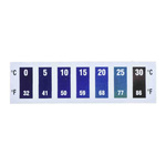 RS PRO Temperature Sensitive Label, 0°C to 30°C, 7 Levels