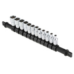 RS PRO 12 Piece Socket Set, 1/4 in Square Drive