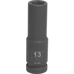 RS PRO 13.0mm, 1/2 in Drive Impact Socket Hexagon