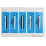 Testo Non-Reversible Temperature Sensitive Label, +71°C to +110°C, 2 Levels