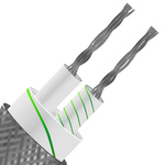 RS PRO Type K Thermocouple Wire, 25m, Screened, Glass Fibre Insulation, +400°C Max, 7/0.2mm