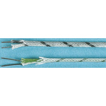 RS PRO Type T Extension Cable, 20m, Unscreened, Glass Fibre Insulation, +600°C Max