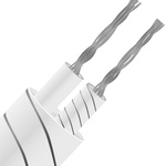 RS PRO Type J Thermocouple Wire, 25m, Unscreened, Glass Fibre Insulation, +400°C Max, 7/0.2mm
