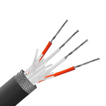 RS PRO Resistance Thermometer Detector (RTD) Wire, 25m, Screened, PFA Insulation, +260°C Max, 7/0.2mm