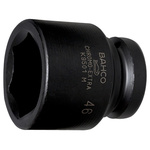 Bahco 50.0mm, 1.0 in Drive Impact Socket Hexagon, 81.0 mm length