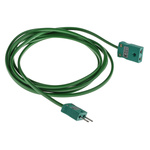 RS PRO Type K Extension Cable, 2m, PVC Insulation, +220°C Max, 7/0.2mm