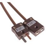 RS PRO Type T Extension Cable, 2m, PVC Insulation, +220°C Max, 7/0.2mm