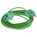 RS PRO Type K Extension Cable, 5m, PVC Insulation, +220°C Max, 7/0.2mm