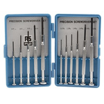 RS PRO Precision Slotted; Phillips Screwdriver Set 11 Piece