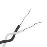 RS PRO Type J Thermocouple Wire, 100m, Screened, PFA Insulation, +260°C Max, 1/0.3mm